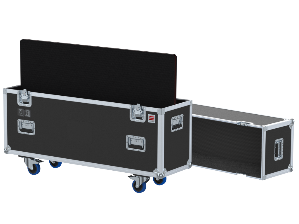 SANTOSOM Display Flight case PRO, 2x Screens 55´ (1261x80x760 UID)