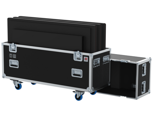 SANTOSOM Display Flight case PRO, 4x Screens 55´ (1280x76x750 UID)