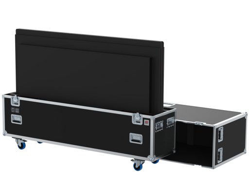 SANTOSOM Display Flight case PRO, 2x Screens 85´ (1920x120x1170 UID)