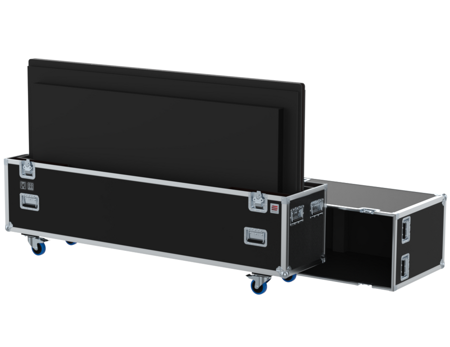 SANTOSOM Display Flight case PRO, 2x Screens (2020x120x1070 UID)