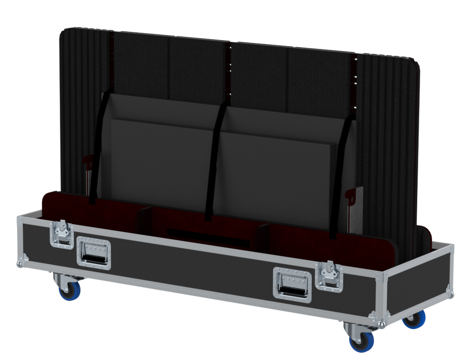 SANTOSOM Display FC PRO, 2x Screens 55´ a 75´, 6x 40´^ Adjust. (1720x77x960)