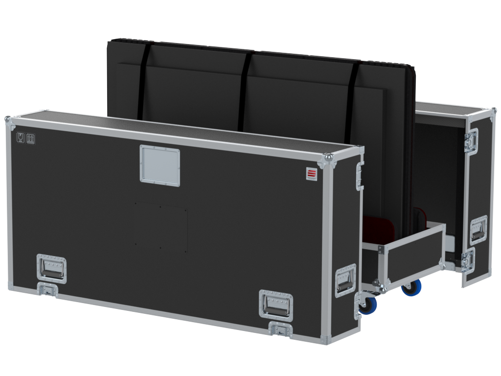 SANTOSOM Display Flight case PRO, 2x Screen 75" (W1720xD77xH960 UID)