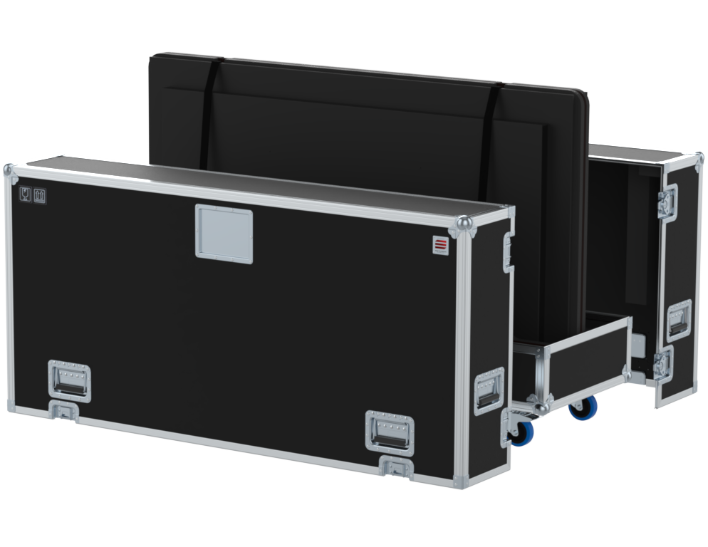 SANTOSOM Display Flight case PRO, 2x Screen 75" (W1720xD77xH960 UID)
