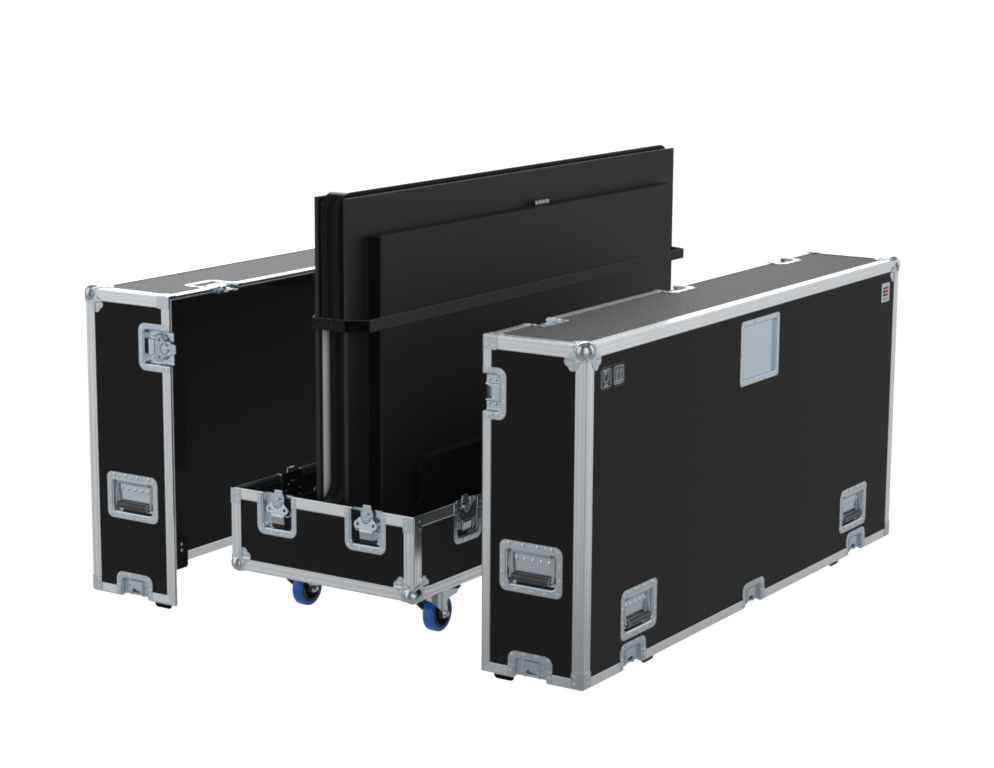 SANTOSOM Display Flight case PRO, 2x Screen 75" (W1720xD77xH960 UID)