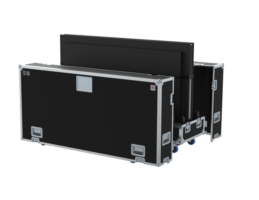 SANTOSOM Display Flight case PRO, 2x Screen 85", 6x 43" Adjust. (1920x160x106