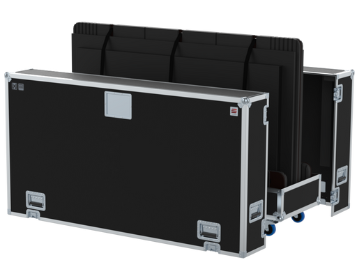 SANTOSOM Display Flight case PRO, 2x Screen 85", 6x 43" Adjust. (1920x160x116