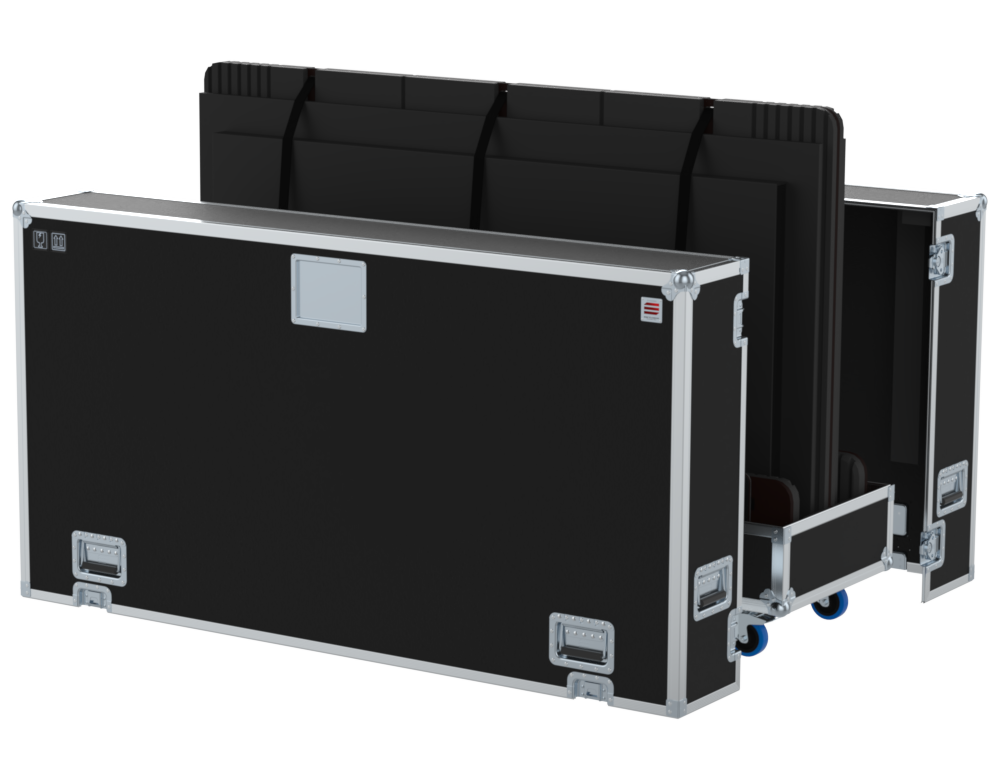 SANTOSOM Display FC PRO, 2x Screen 85", 3x 43´^ Adjust. (1920x160x1160)