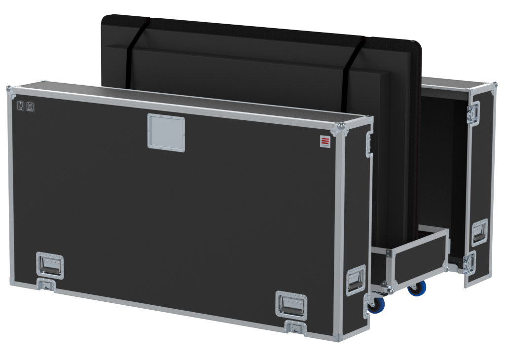 SANTOSOM Display Flight case PRO, 2x Screen 85" (1920x160x1160mm UID)