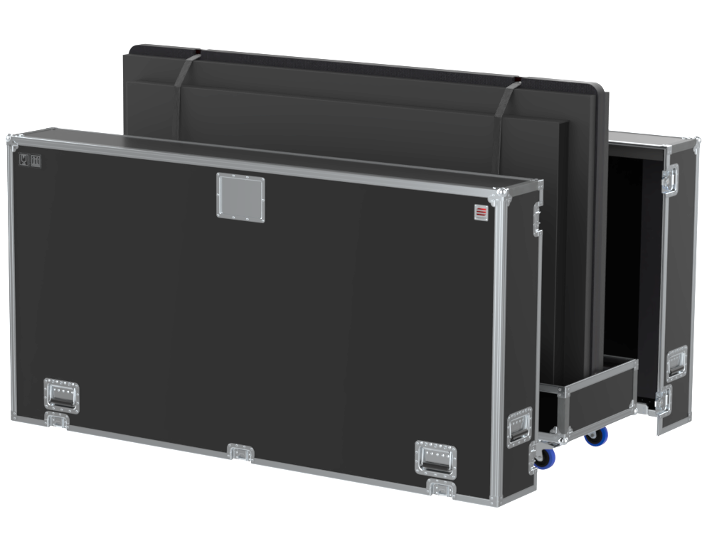 SANTOSOM Display Flight case PRO, 2x Screen 98" (222x14x130 UID)