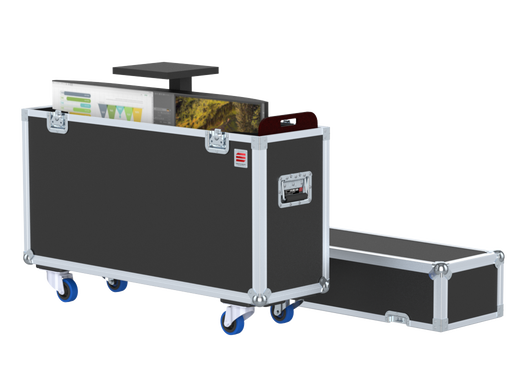 SANTOSOM Display Flight case adjustable, monitor w/ base ±42 (max: 102x20x66)