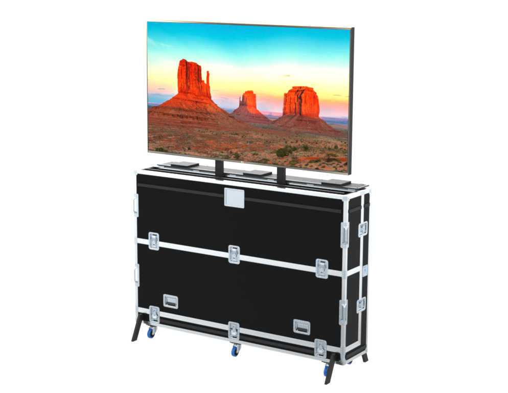 SANTOSOM Display Flight case PRO, 1x Plasma Lift 100" (2260x185x1388mm UID)