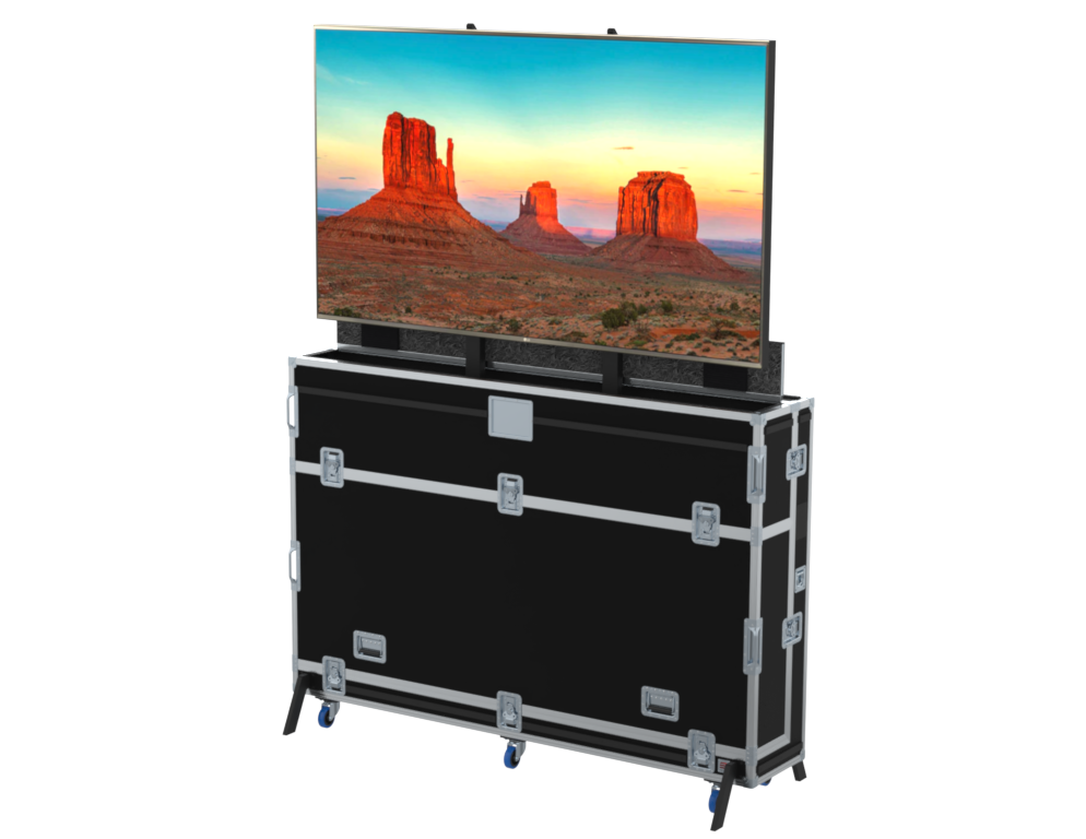 SANTOSOM Display Flight case PRO, 1x Plasma Lift 100" (2260x185x1388mm UID)