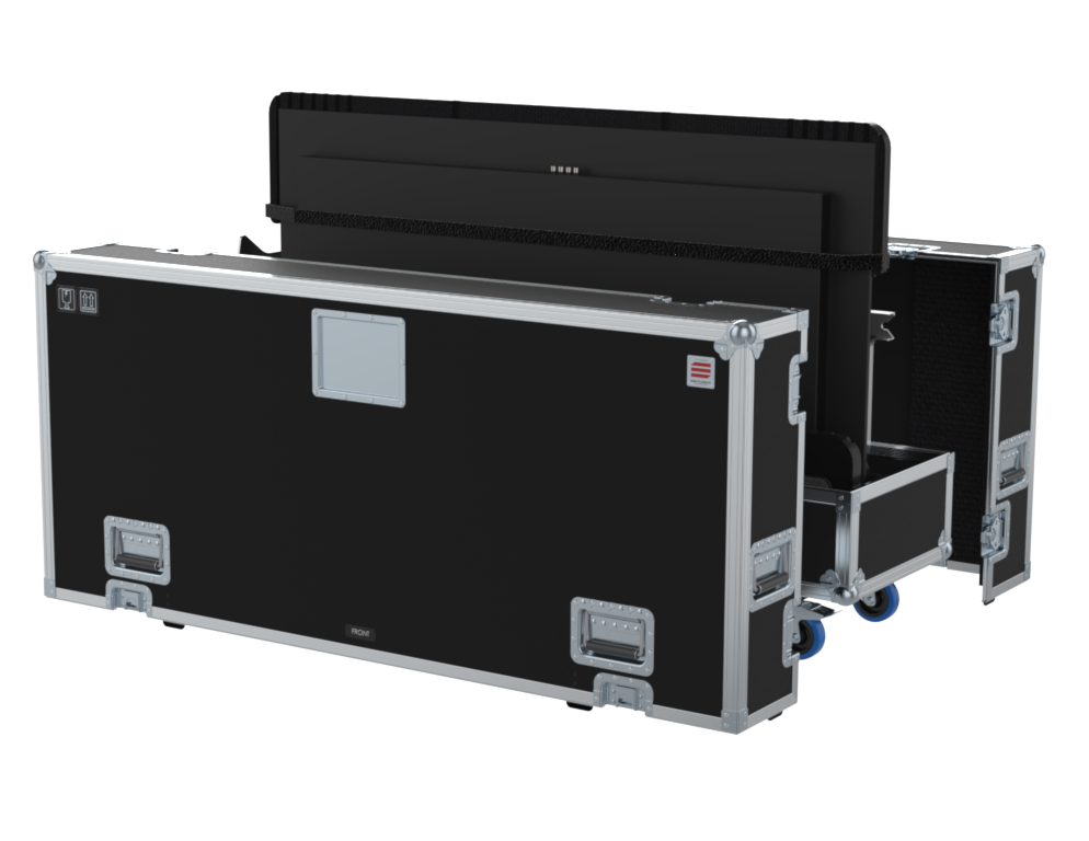 SANTOSOM Display FC PRO, 1x 65" Adjustable Screen with Floor Stand
