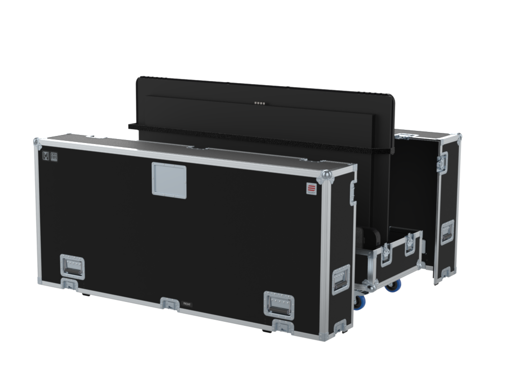 SANTOSOM Display FC PRO, 1x 85" Adjustable Screen with Floor Stand