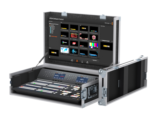 Santosom Lighting controller Flight case PRO-3, Blackmagic ATEM 2 M/E Advanced Panel 20