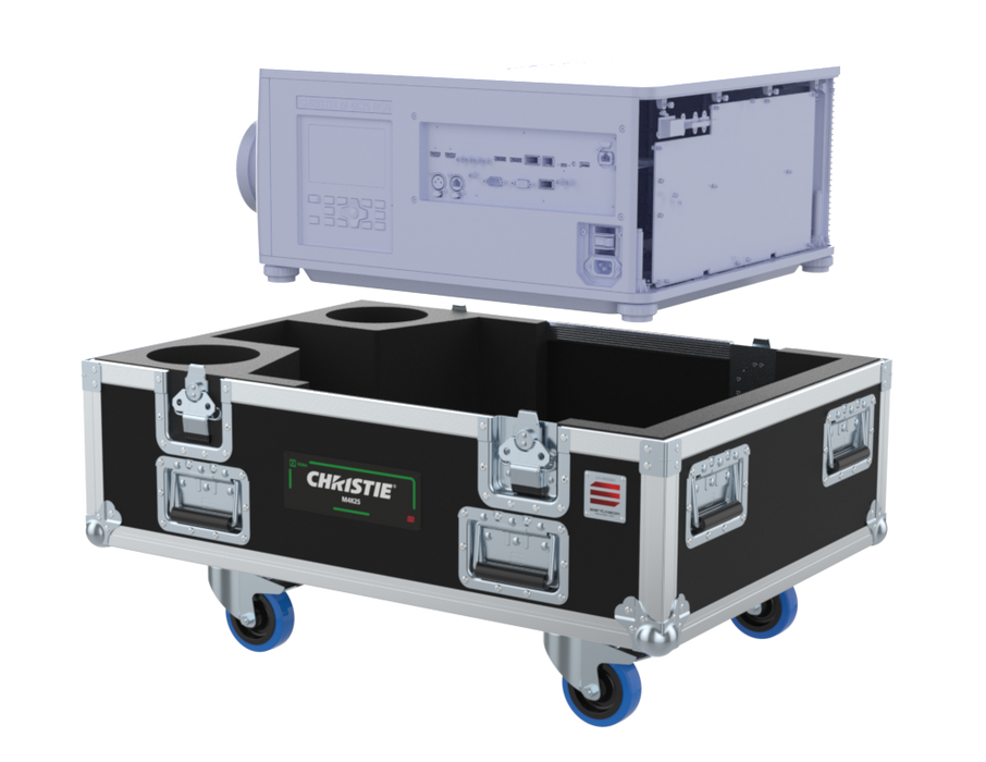 SANTOSOM Video Projector Flight case, Christie M4K15/25 + lens