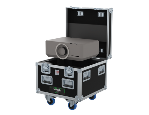 Santosom Video Projector Flight case simple, Vivitek DU5053Z (lens on)