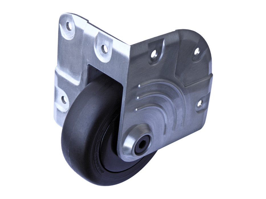 Penn Hardware  Recessed Corner Castor With soft Wheel 75 mm - Blue