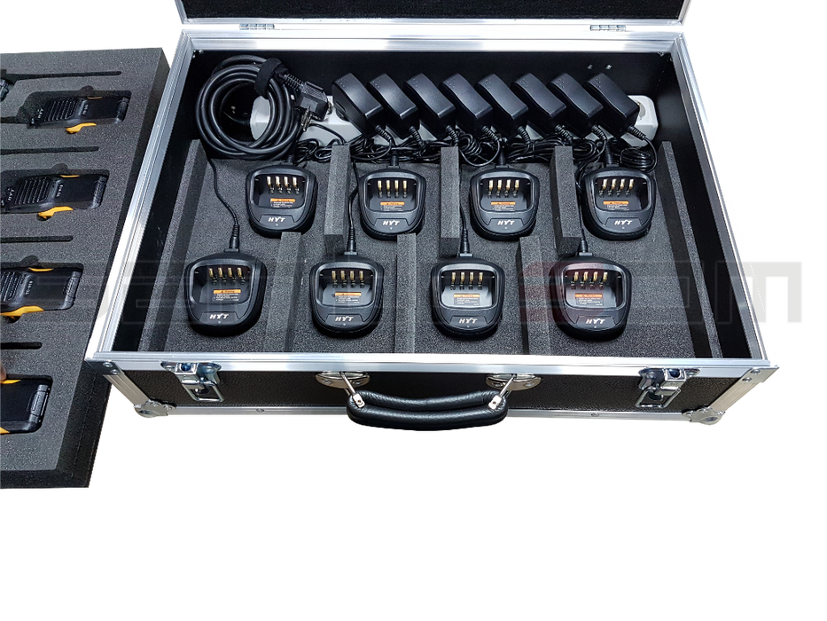Santosom Flight case PRO, 8x Portable Radio RP1