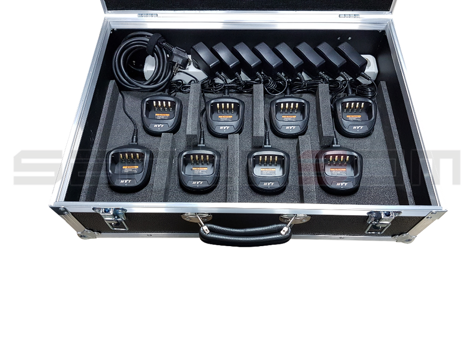 Santosom Flight case PRO, 8x Portable Radio RP1