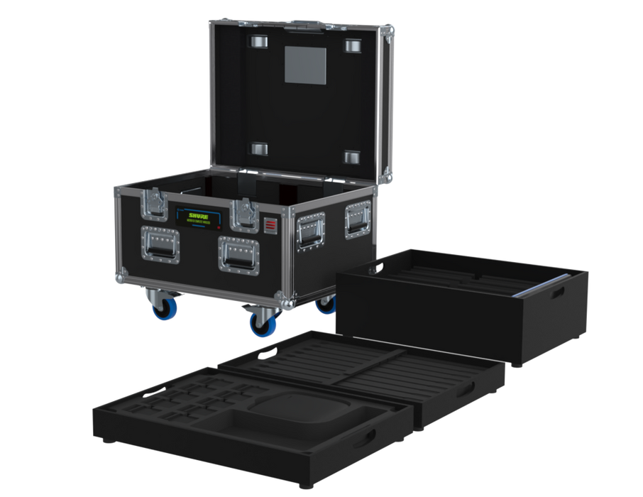 SANTOSOM Flight case PRO, 10x Shure Microflex Complete Wireless
