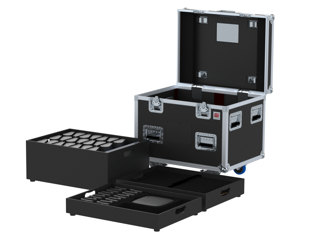 SANTOSOM Flight case PRO, 20x Shure Microflex Complete Wireless