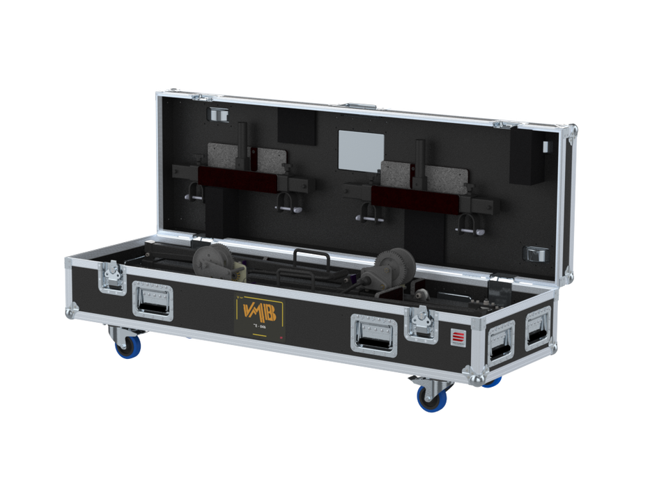 SANTOSOM Lift Stands Flight case PRO, 2x VMB TE-046 + 2x VMB PSU-06