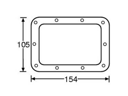 Adam Hall Hardware  Backing Ring For 34082 Recessed Sprung Handle