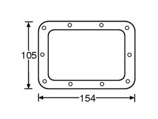 Adam Hall Hardware Backing Ring For 34082 Recessed Sprung Handle