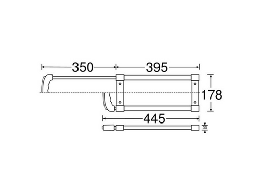 Adam Hall Hardware  Extendable Handle 1-stage