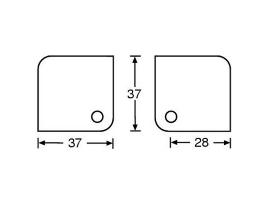 Adam Hall Hardware  Case Corner 37x37