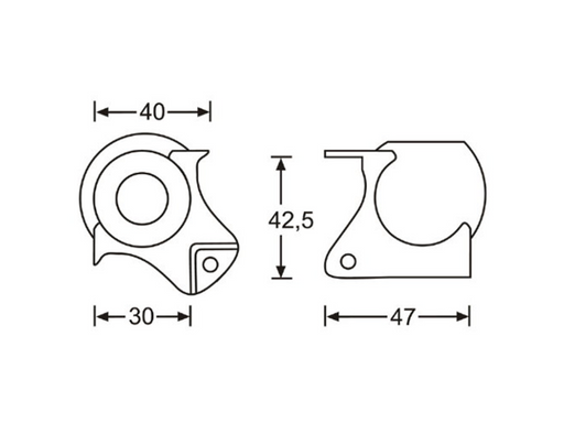 Adam Hall Hardware  Ball Corner With Cranked top leg