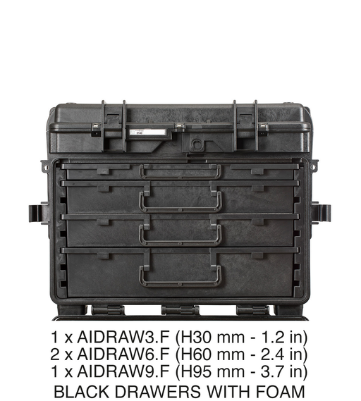 Explorer Waterproof Case  w/ drawers and foam (58,1x38,1x45,5 EXD)
