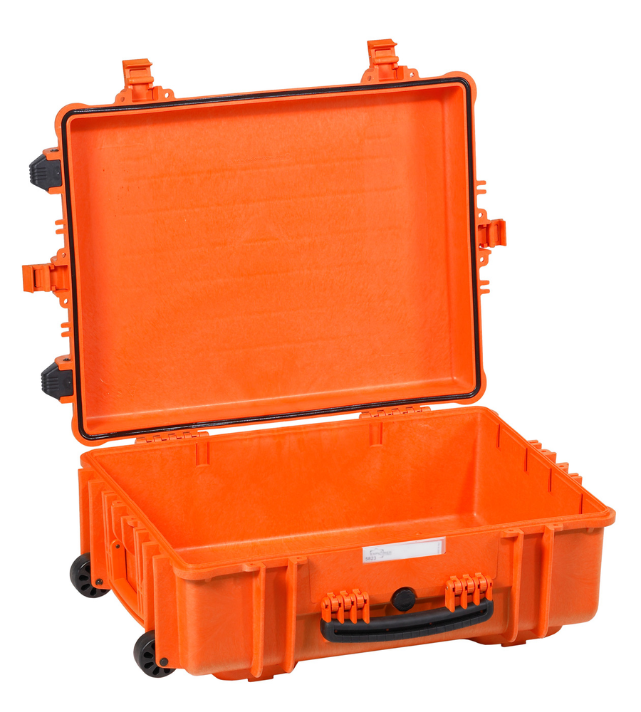 Explorer Waterproof Case  58x44x22+6 cm (56.1lt) w/ wheels - Orange