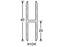 Adam Hall Hardware  Aluminium H-Section 10 mm For Joining Large Panels