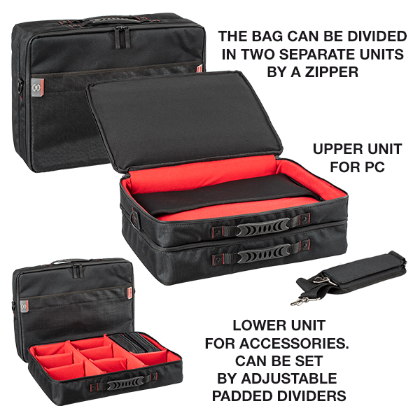 SANTOSOM PADDED BAGS Splittable Padded Laptop and Divider Bag for Explorer case