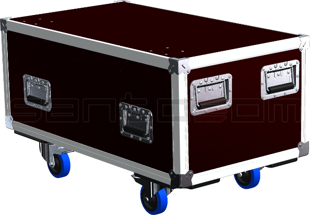 Santosom Blind  Flight case X-Box, 6x Chroma-Q,Studio ColorForce 12