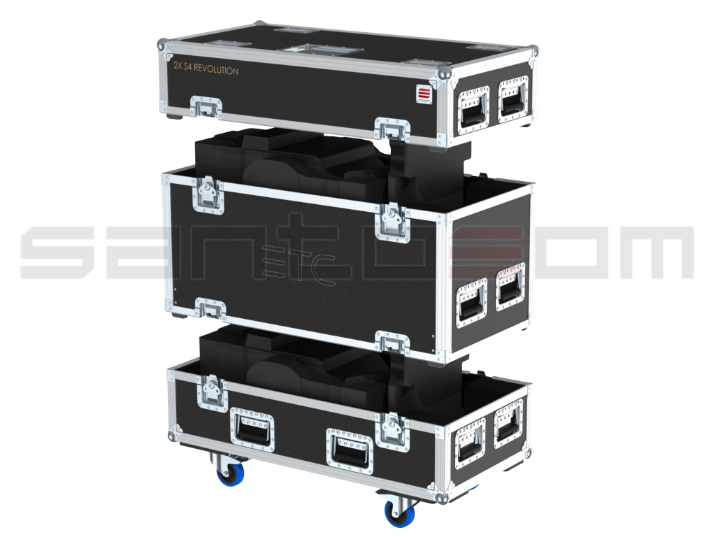 Santosom Blind Flight case PRO-3, 4x Showtec Starkbar 1000