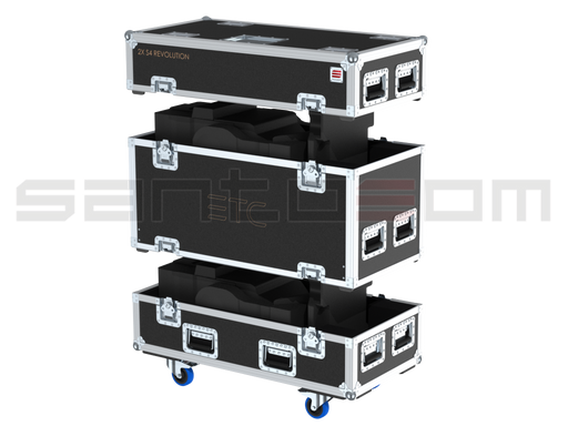 Santosom Blind Flight case PRO-3, 4x Showtec Starkbar 1000