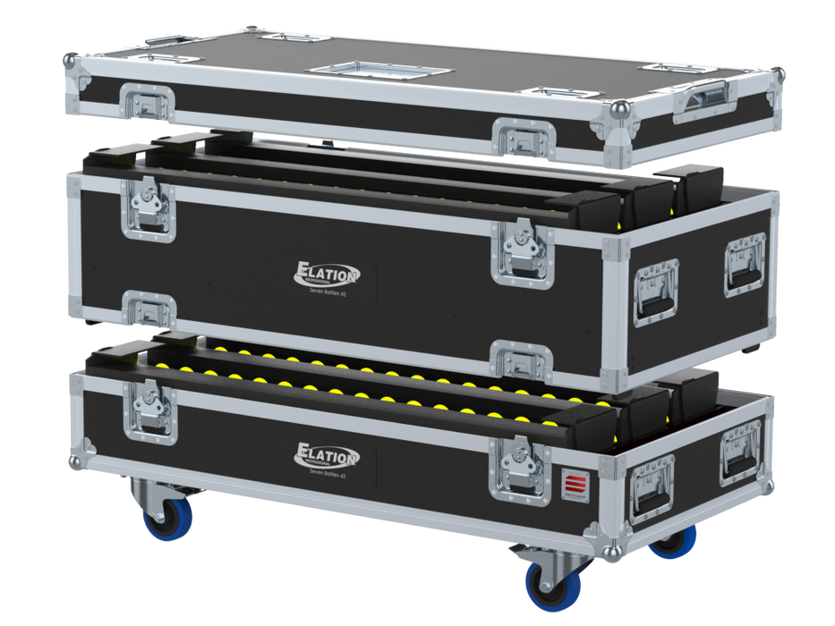 Santosom Blind Flight case PRO-3M, 6x Elation Seven Batten 42