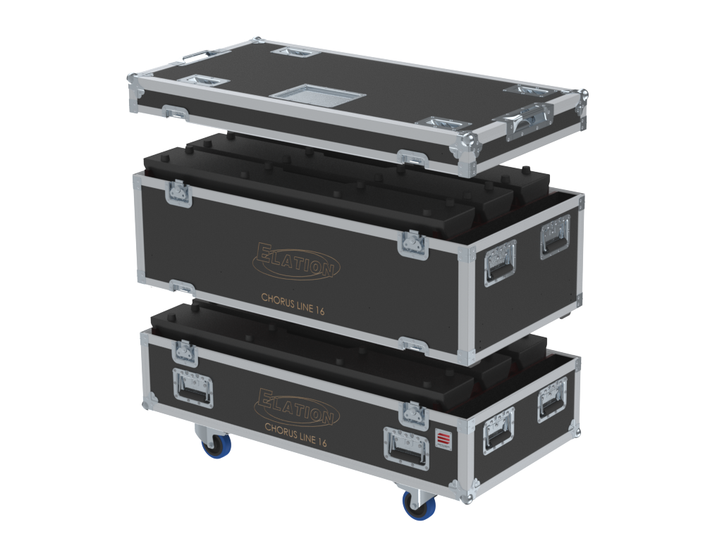 Santosom Blind Flight case PRO-3M, 6x Elation Chorus Line 16