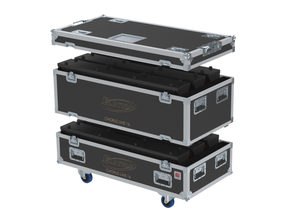 Santosom Blind Flight case PRO-3M, 6x Elation Chorus Line 16