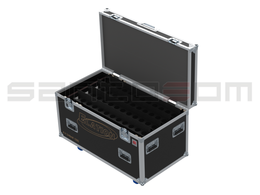 Santosom Blind Flight Case Pro, 8x Elation Sixbar 1000