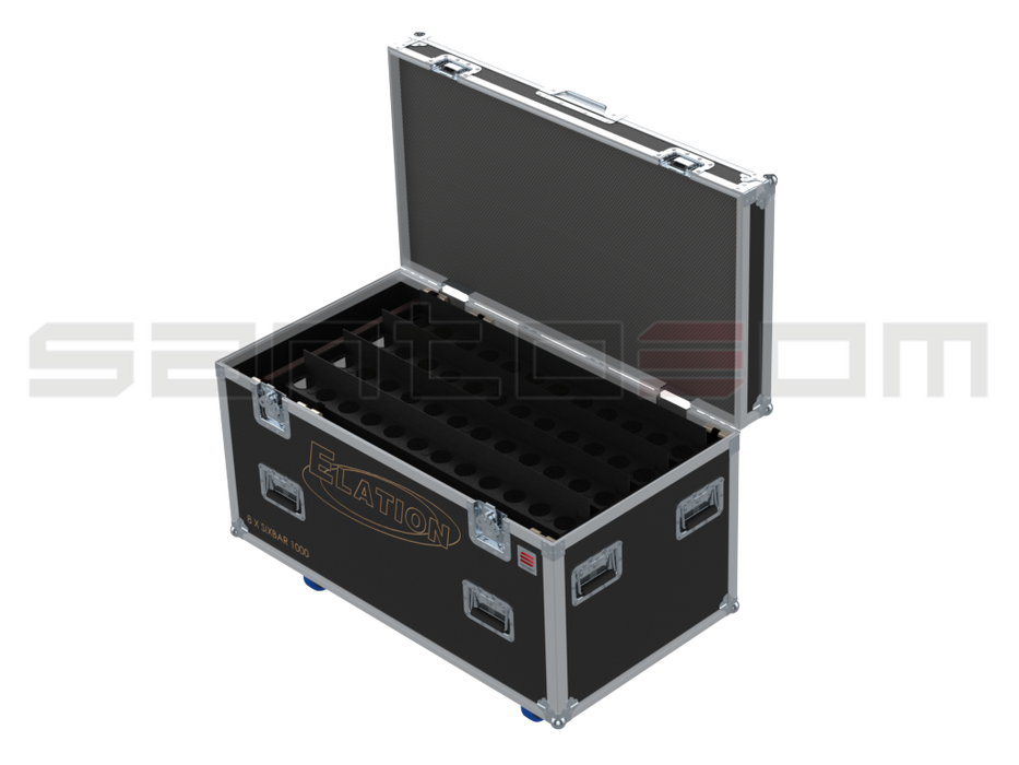 Santosom Blind Flight Case Pro, 8x Elation Sixbar 1000