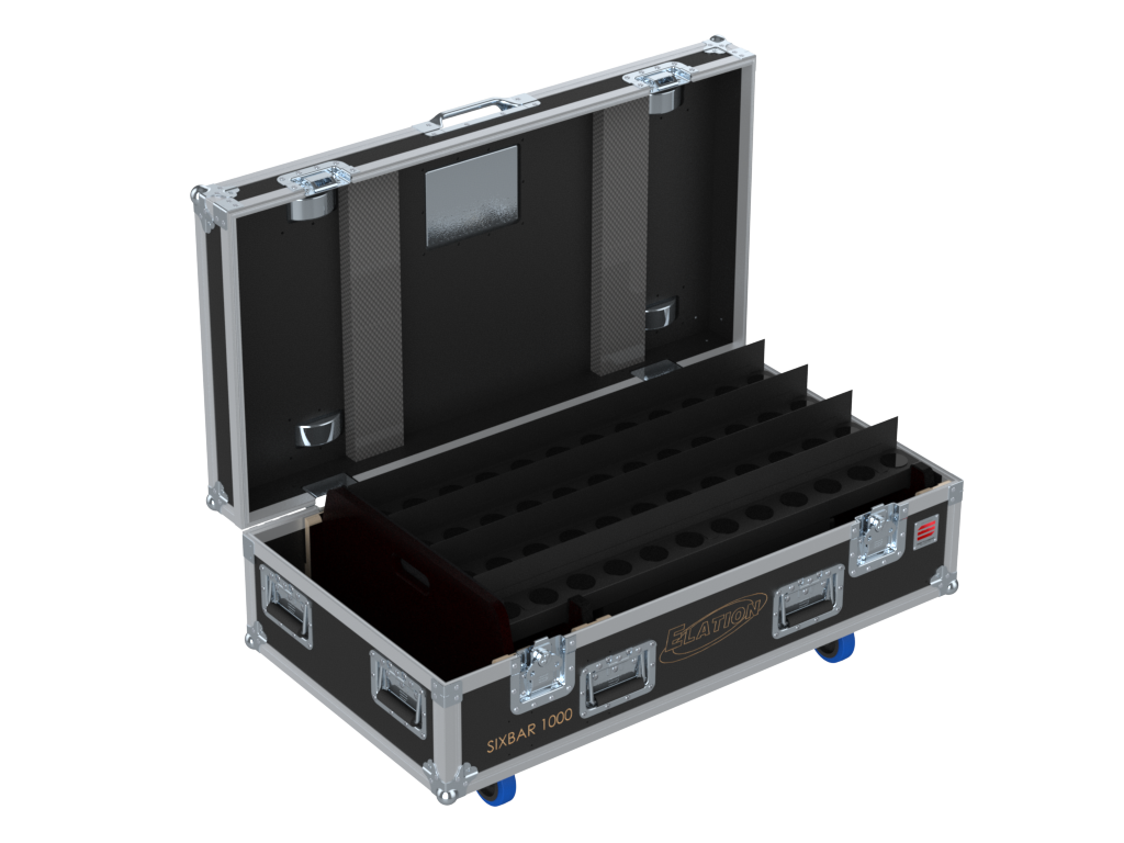 Santosom Blind Flight case PRO, 4x Elation Sixbar 1000