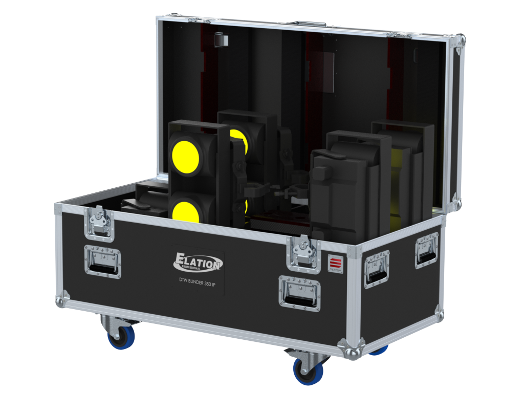 Santosom Blinder Flight case PRO-3, 6x Elation DTW BLINDER 350 IP