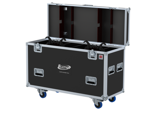 Santosom Blinder  Flight case, 4x Elation Cuepix BLINDER WW4 (clamps on)