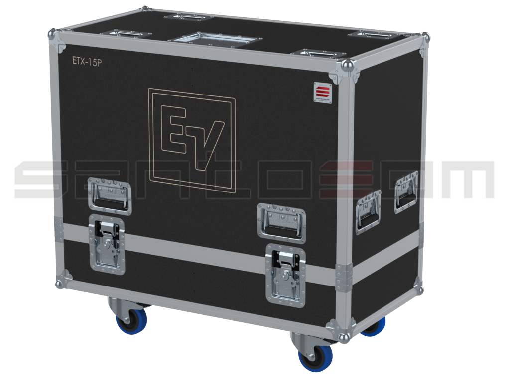 Santosom Cabinet  Flight Case Pro, 2x Electro-Voice ETX-15P