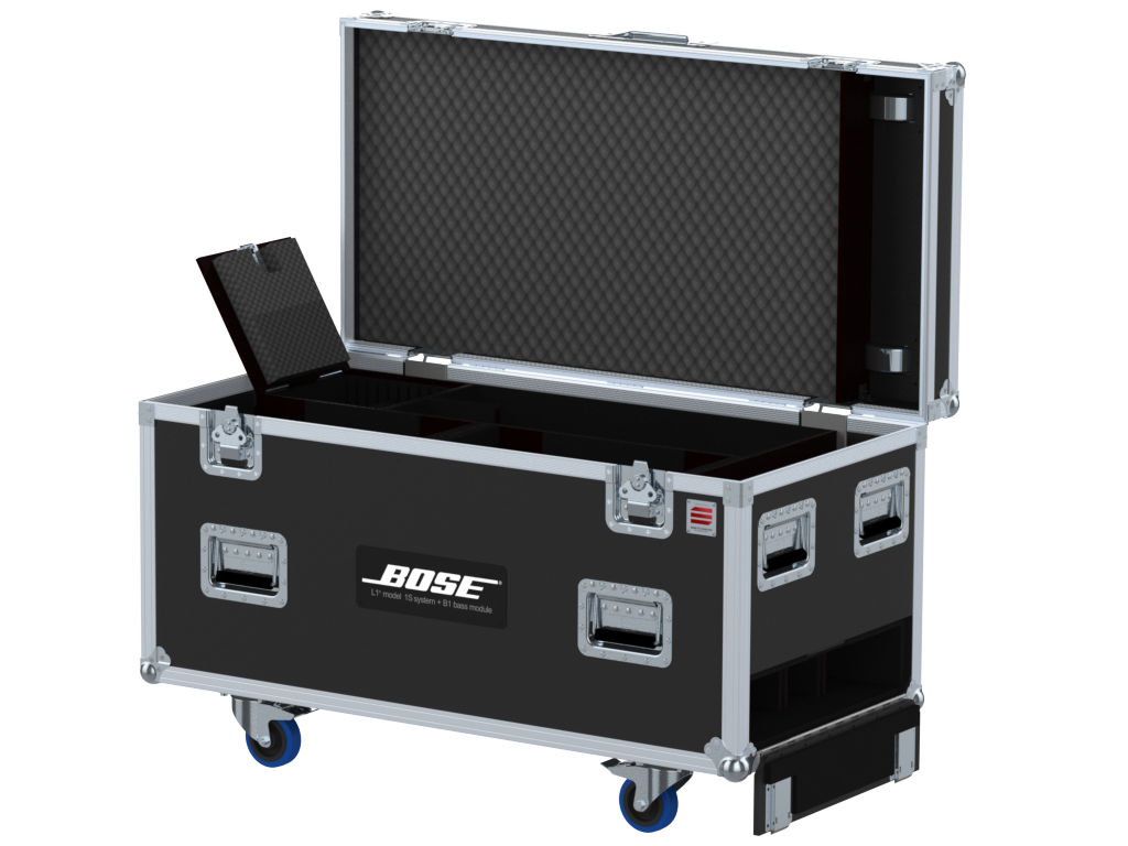 Santosom Cabinet  Flight case PRO, 2x Bose L1 Model 1S System + B1 Bass Mode