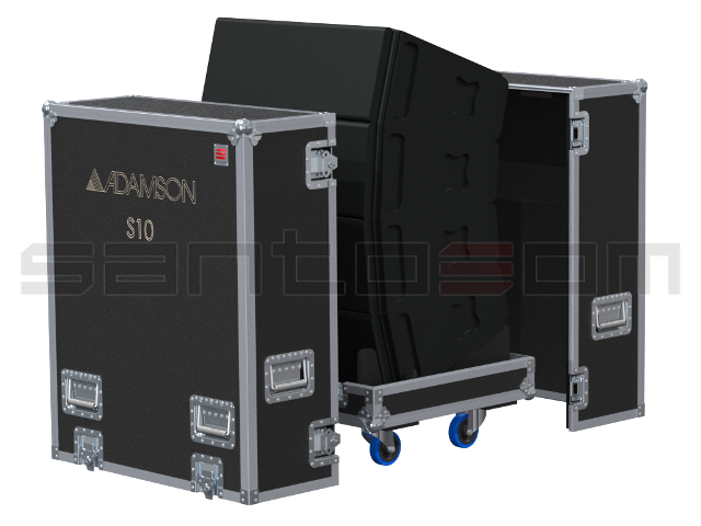 Santosom Cabinet  Flight Case PRO-3, 4x Adamson S10